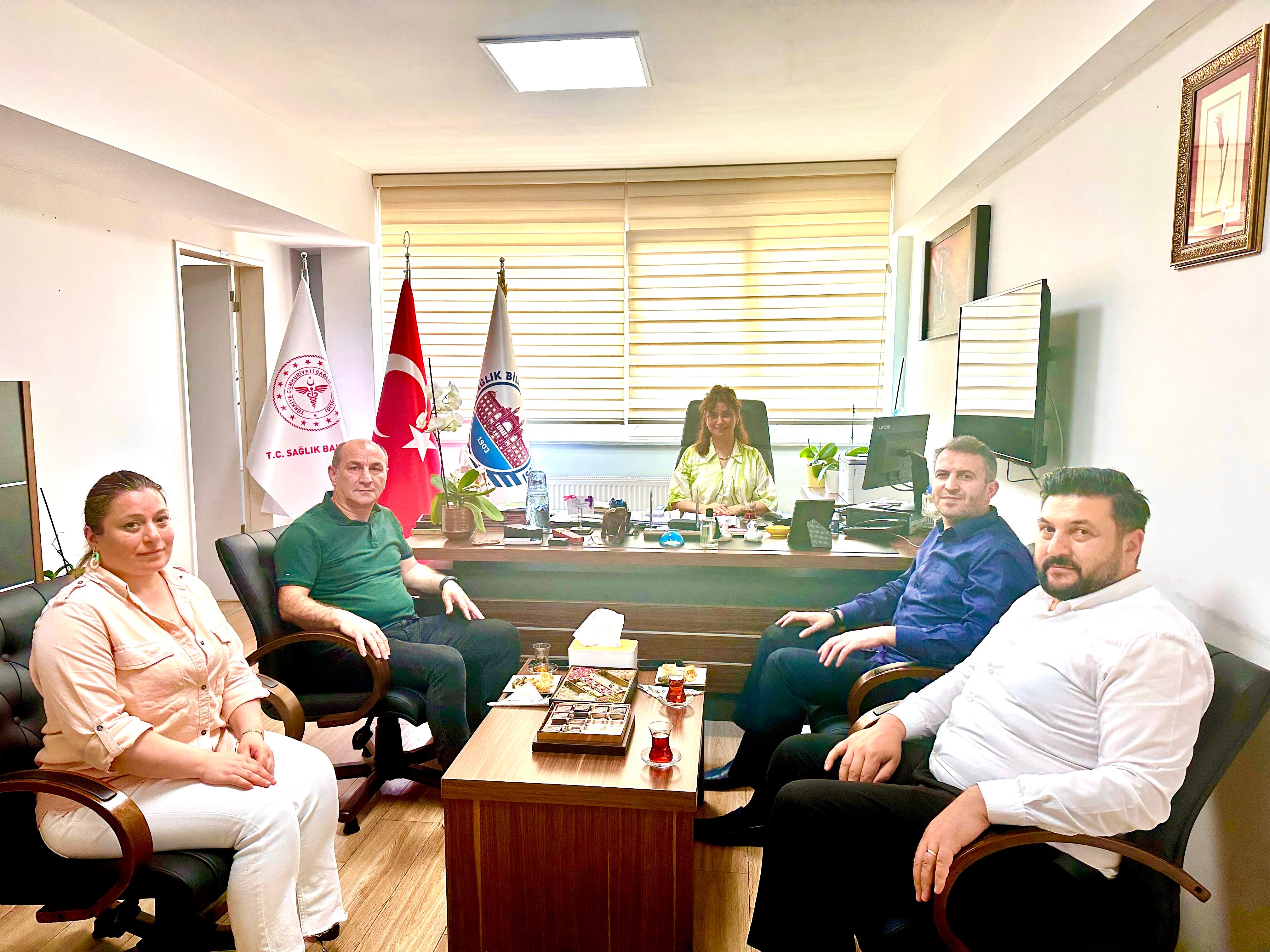 Başhekim Doç. Dr. Bahar Başak Kızıltan Eliaçık’a Makamında Ziyaret